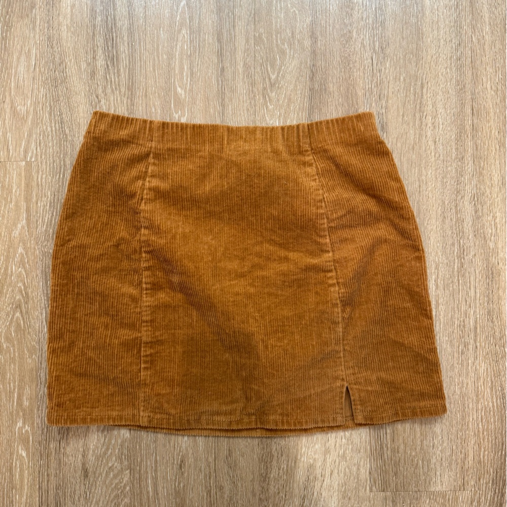 Burnt orange corduroy skirt forever 21+